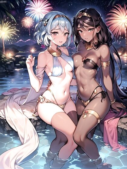 Jasmine from Aladdin Explodes in Pleasure Amidst Colorful Fireworks and Harem Fun