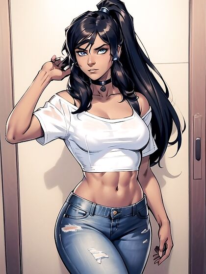 Blushing Mischievously in the Bathroom: A Choker hentai Fantasy