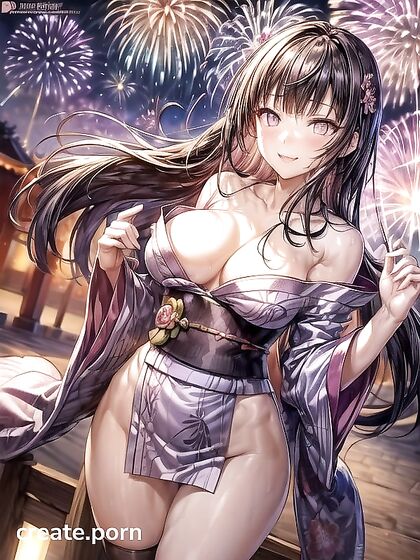 Hinata Hyuuga's Cherry Blossom Scent Lingers as her Loose Kimono Reveals Seductive Shoulders