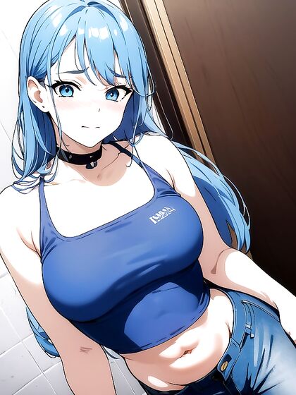 Teen 18+ Seductress Strips Down in the Bathroom for steamy Hentai Action