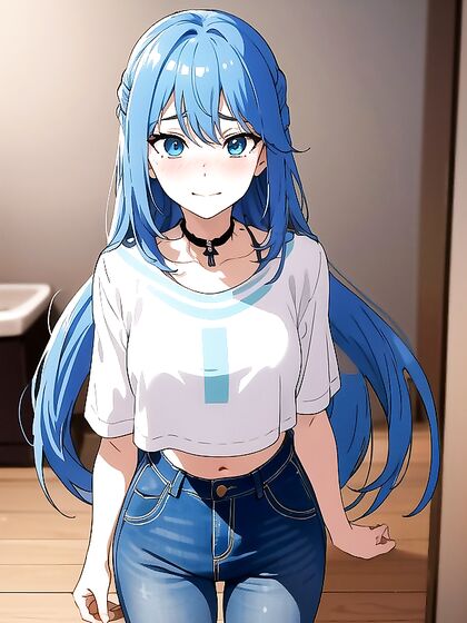 Bathroom Pleasure: Detailed Solo Hentai Action Captured