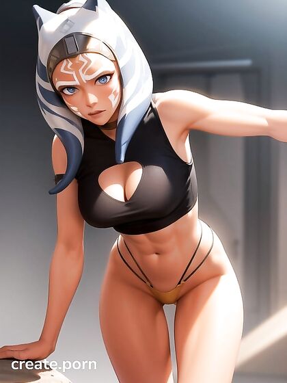 Ahsoka Tano Glows Under Cinematic Lights in Ultra HD Hentai Action
