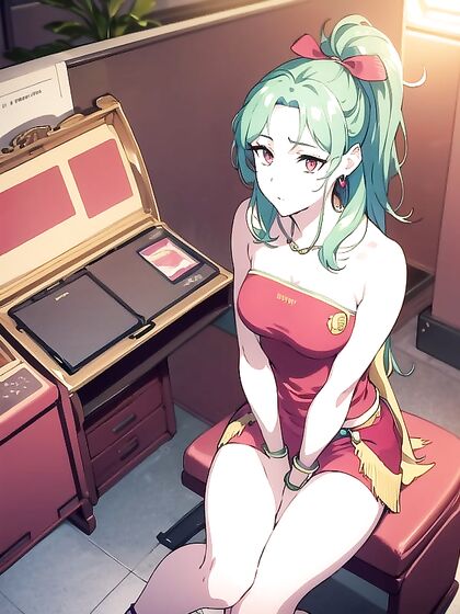 Office Seduction: Detailed Screencap of-crossed Legs in Horny Hentai Action