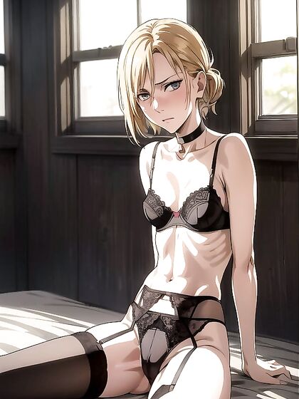 Choker, Stockings, and Mini Skirt: A Seductive Hentai Fantasy