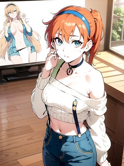 Intense Eye Contact and Sensual Face Touching in Hentai AI Action