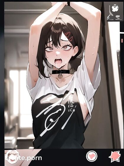 Mouth Agape with Ahegao Expressions in Fetish Hentai Scenes