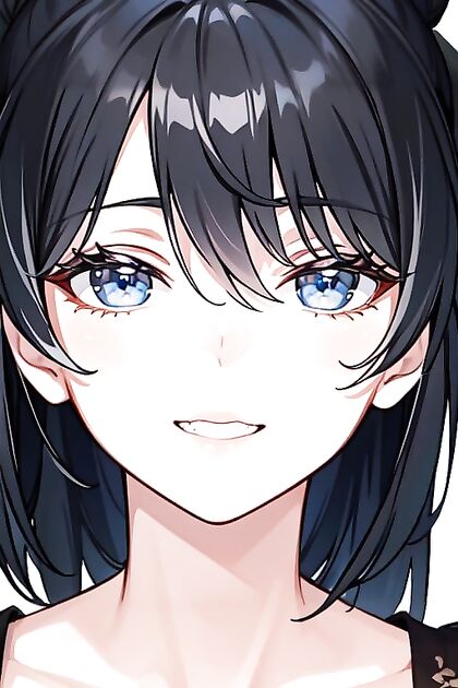 Thick hentai delight: Solo performer seduces the viewer with intense eye contact