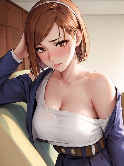 Sweater Clad Babe Shows Off Juicy Cleavage in Seductive Hentai Scenes