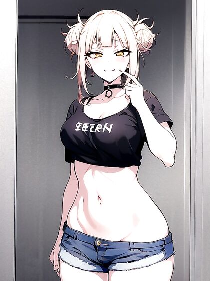 Mischievous Smile and Blush: Detailed Jeans Scene in Hentai AI Porn