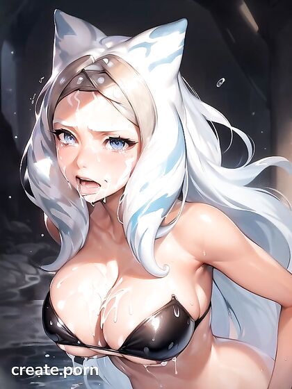 Highly Detailed Hentai AI Porn: Sexy beauty gazing into the camera with impressive allure