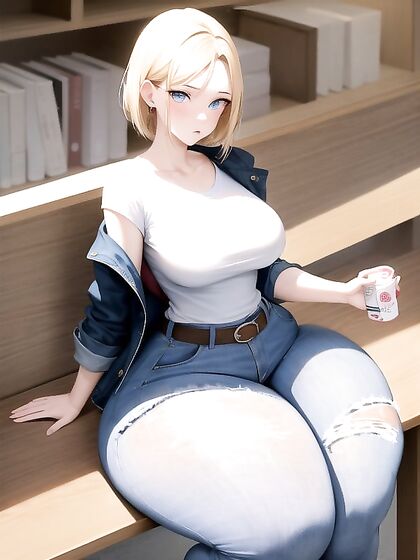 Android 18 with Massive Breasts and an Insanely Big Ass in Erotic Hentai Action