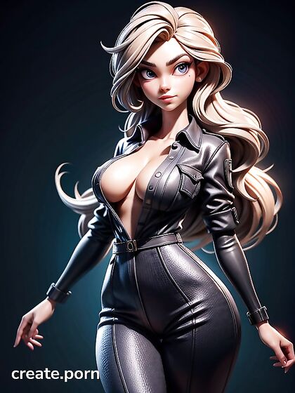 Beautiful Soft-Shadows Hentai: Shirt About to Burst with Pleasure