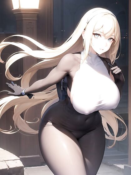 Aiz Wallenstein Stares at You with Seductive Eyes in Massive-Busted Hentai Pleasure