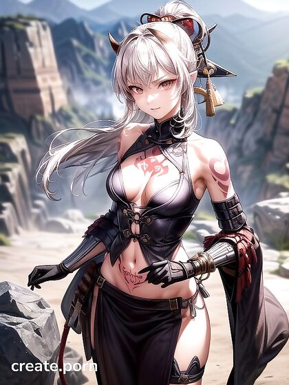 Demon Goddess Stands Proud in Intense Hentai Action