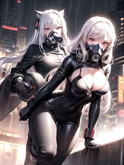 Raining Desire: Steamy Hentai Scenes with Trench Coats and Action Blur