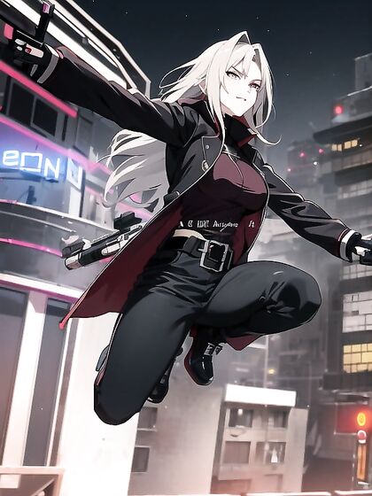 Wearing a Full Mask and Black Leather Pants for Intense Hentai Jumps and Pleasure