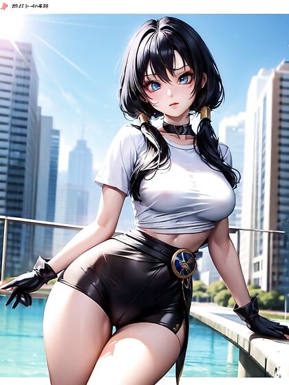 Videl from Dragon Ball Z in Ultra-Detailed Waist-Shot Hentai Pleasure