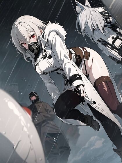 Cyberpunk Robot Girl 18+s in Black Leather Pants for Steamy Hentai Action