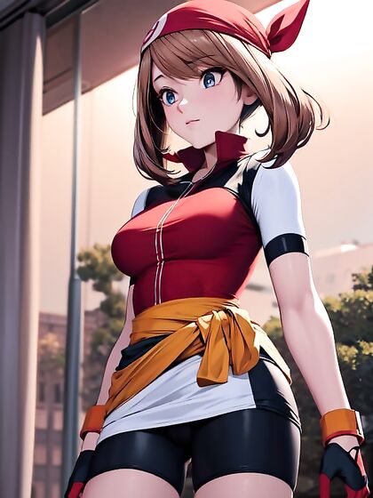 May from Pokémon Gets Intimate in Ultra-Detailed Waist Shots
