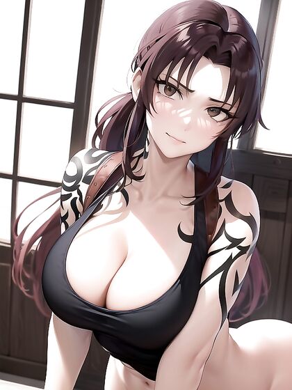 Revy from Black Lagoon Enjoying Blissful Moments in Seductive Hentai Action