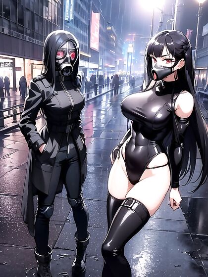 Raining Battle Action with Form-Fitting Clothes in Steamy Hentai Scenes