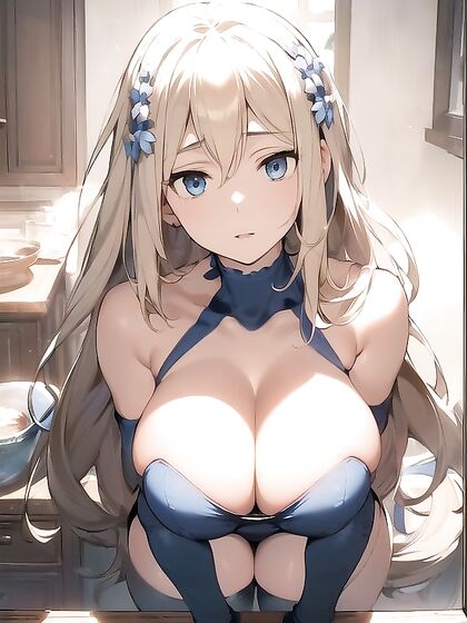 Aiz Wallenstein's Massive Ass and Seductive Blue Eyes in Exciting Dungeon Hentai Adventures