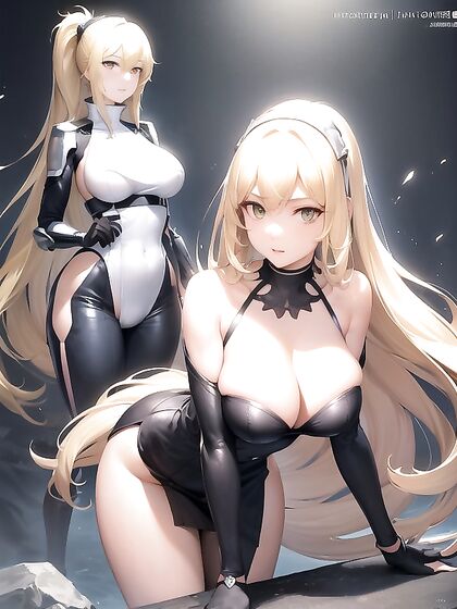 Blonde With Green Eyes and a Big Ass in Seductive Hentai Action