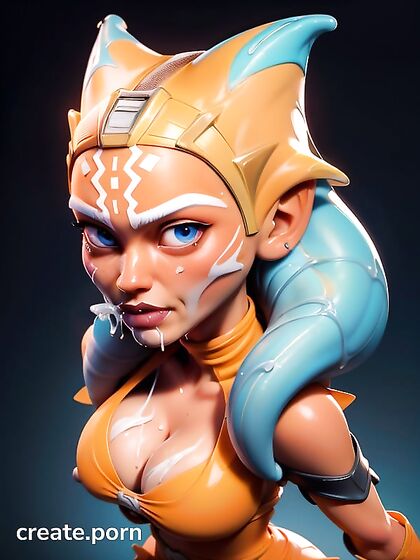 Ahsoka Tano from Star Wars Gets Covered in Cum with Saliva-Drenched Bust Shots