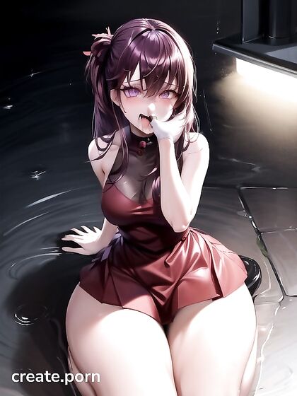 Sultry Green-Haired Beauty in Sleeveless Tee Takes On Intense hentai Action