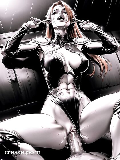 Dark-SkinnedElfwith PointyEars Enjoying IntenseMissionaryHentaiPleasure