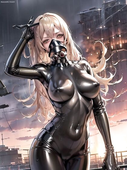 Rounded Breasts and Seductive Brown Eyes Glow at Sunset in Hentai Bliss