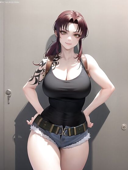 Brunette With Ponytail Takes On Multiple Guys in Steamy Hentai Action