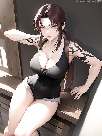 Huge Breasts and Ponytail Girl 18+ Poses Seductively in Horny Hentai Action