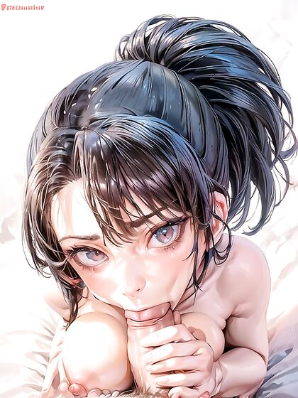 Top-Down Kneeling Action in Steamy Hentai AI Porn Scenes