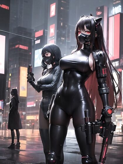Red-Eyed Beauty in Sport Bra Jumps into Intense Hentai Action