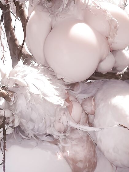 In Heat:Furry Female Submits to White Hairy Beast in Erotic Hentai Scene