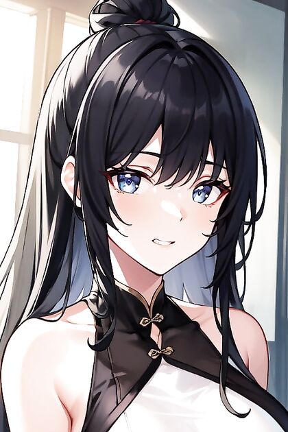 Glowing Blue-Eyed Beauty Seduces on Tatami Mats in Steamy Hentai Action
