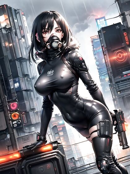 Vibrant Cyberpunk Girl 18+s in Trench Coats and Sporty Shorts Heat Things Up