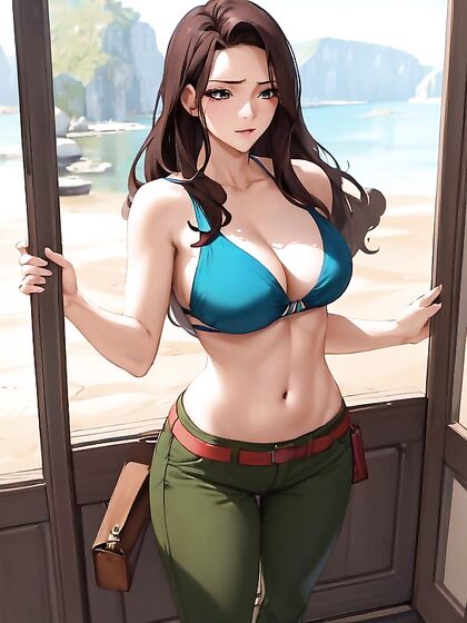 Cana from Fairy Tail Strikes a Sexy Seductive Pose in Solo Hentai Action
