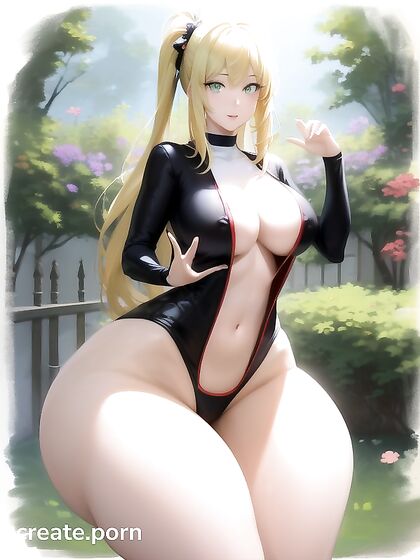 Massive Breasts and Seductive Green Eyes in Erotic Hentai Action