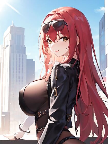 Modern City Waist-Shot Hentai: Eyes Locked on You for Intense Pleasure