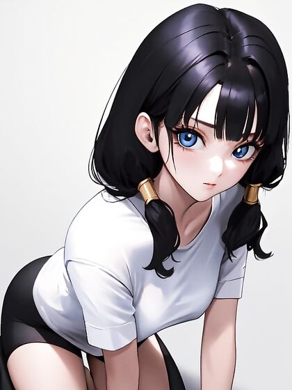 Kneeling Submissive in Intense Hentai Action Scenes