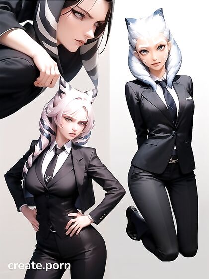 Ahsoka Tano in Business Suit and Office Pants for Steamy Star Wars Hentai Action