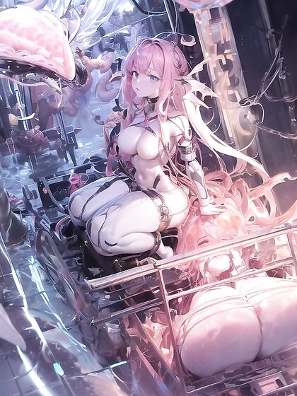 Lightning Girl 18+’s Head Plugged with Thick Cables for Explosive Pink CreampieOrgasms