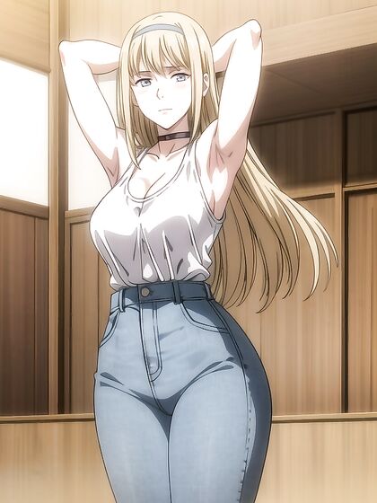 Jeans and Choker Fetish in Mind-Blowing Hentai Screencaps