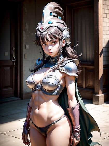 Chichi from Dragon Ball Z Stands Seductively in Erotic Hentai Action