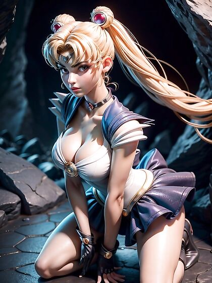 Soft Makeup and Shimmer Highlight Cleavage in Seductive Hentai Scenes