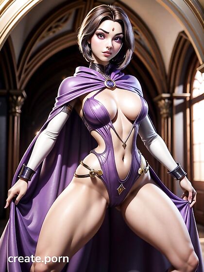 Raven from Teen 18+ Titans Gets Wild in 3D Hentai AI Action