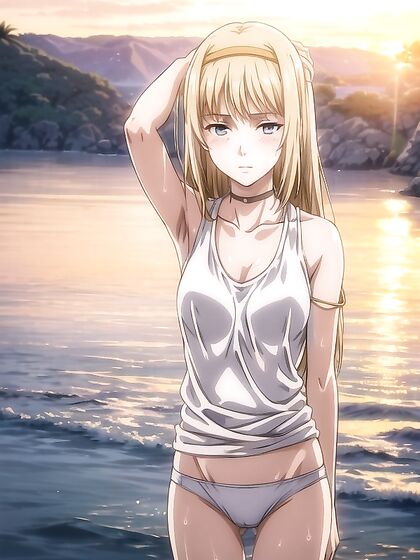 Sunset Beach Fun: Sensual SFM Anime Adventures