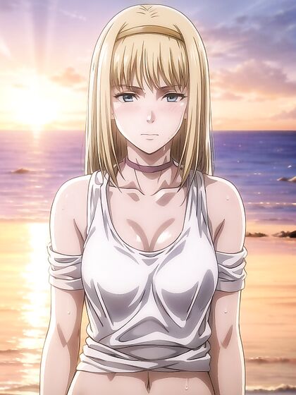 Beach Babe in Bikini Poses Seductively forSTEAMY Hentai Action